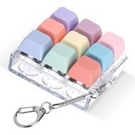 Fidget Keyboard Toy, Fidget Clicker Keychain Stress Relief Button Toy