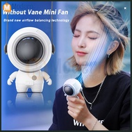 Astronaut Mini USB Fan Summer Cooling Fan  Hanging Neck Fan Bladeless Portable  Haletneck Fan