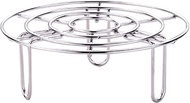 Tray Stand Steamer Pressure Cooker Pot Pan Cooking Stand Food Vegetable Crab Tall Wire Heavy Duty Stainless Steel Steaming Rack Cookware (Color : Silver, Size : 16cm)