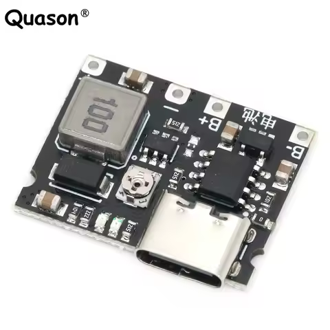 Type-C USB 3.7V 4.2V 1A 5W Lithium Li-ion 18650 Battery Charger Board DC-DC Step Up Boost Module TP4