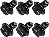 6PCS 10.9 Strength M10-1.5x16 Flange Bolts, Torque Converter Bolt Kit Fit for Chevrolet GM Torque Tr