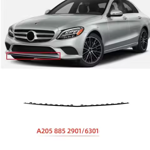 Front bumper chrome decorative strip A2058852901 A2058856301 For Mercedes Benz C-Class W205 Avantgar