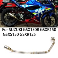 ✣51mm Modified Motorcycle Exhaust Front Mid Link Pipe Escape Slip On For SUZUKI GSXR150 GSX S150 ♦d