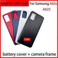Original For Samsung Galaxy A02s A025 Battery Back Cover Case Rear Door Housing Chassis Lid Camera L