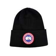 Canada Goose Arctic 品牌Logo羊毛帽(黑)