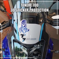 For Tenere 700 2025 Windshield Protective Stickers Tenere700 Accessories T700 3D Resin Stickers