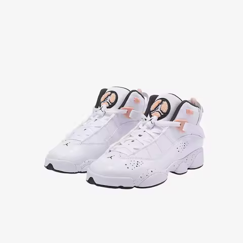 Nike Authentic Current Season New JORDAN 6 RINGS BG Youth Basketball Shoes 323419-180