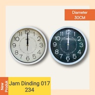 JAM DINDING 017 234 D 30CM / JAM DINDING ANALOG / JAM DINDING POLOS