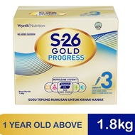 Susu S-26 Gold Progress Milk Powder 1.8kg Susu budak Susu formula Susu Budak  Susu tepung