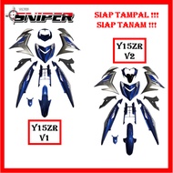 [FULL TANAM ] SNIPER COVERSET Y15 Y15ZR V1 V2 EXCITER GP BLUE SILVER (DPBMC) / BIRU PERAK GP