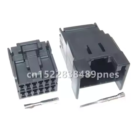 12 Pole 174058-2 174045-2 Automobile Window Lifter Assembly Socket Black Wiring Harness Connector Fo