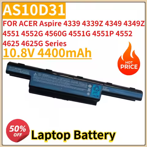 AS10D31 Laptop Battery 10.8V 4400mAh FOR ACER Aspire 4339 4339Z 4349 4349Z 4551 4552G 4560G 4551G 45