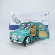 Solido Solido Car Model 1: 18 Renault 4CV Vert Ardennes1951 Alloy Double Open