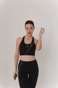 8AM - cara crop บราออกกำลังกาย ฟองน้ำเย็บติด