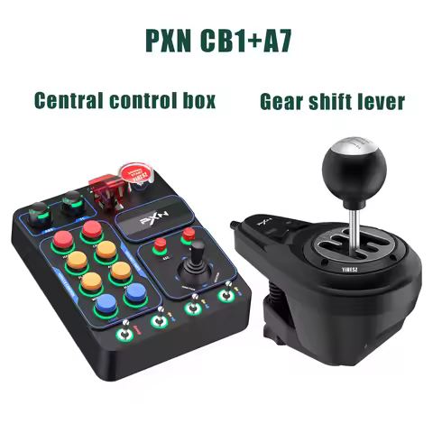 PXN CB1 Racing Simulator Central Control Box +A7 Gear Shift Lever EURO Truck Gearbox RGB Lighting ef