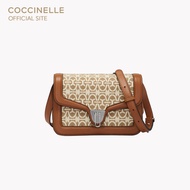 COCCINELLE กระเป๋าสะพายผู้หญิง รุ่น MARVIN TWIST MONOGRAM CROSSBODY BAG 150101 สี MULT.NATUR/CARA