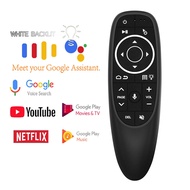 With gyroscope G10S Pro 2.4G Wireless Backlit Air Mouse Voice Remote Control For Android TV Box