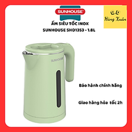 Ấm siêu tốc Inox 2 lớp 1.8L Sunhouse SHD1353 - Hàng chính hãng