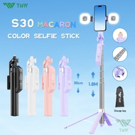 TNW S30 Selfie Stick Tripod Bluetooth Remote Control Monopod Stand Selfie Stick for Gopro Camera