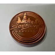 Seasons Greetings John 3:16 1 oz AVDP .999 Copper Round 1oz