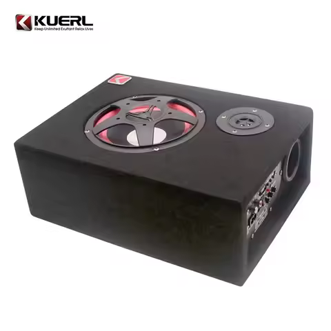 Car Audio Subwoofer 6 Inch Square Active Ultra-Thin Subwoofer 12/24/220V High Power Audio System Car