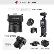 Mini tripod dành cho Action camera Pocket 3 Ulanzi PK-08 tự động gập mở tiện lợi
