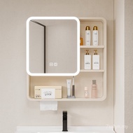 Mirror Mirror Aluminum Alloy Storage Cabinet Wall Cabinet Hanging Mirror Bathroom Arc Dressing Beaut