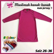 Jersey Muslimah kanak-kanak Lengan Panjang 💖 Baju Sukan MUSLIMAH