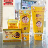 Combo cream to help fade melasma + anti-acne cleanser + One Today exfoliator (8g + 50ml + 60ml)
