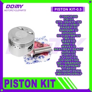 MOTORCYCLE PISTON KIT 0.5 SET XRM110/WAVE125/C100/MIO/CT100/BARAKO/RS100/HD3/TMX125/LF125/GY6