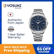 CITIZEN Solar AW1750-85L Eco Drive Date Navy Blue Silver Stainless  Wrist Watch For Men from YOSUKI JAPAN / AW1750-85L (  AW1750 85L AW175085L AW17 AW1750- AW1750-8 AW1750 8 AW17508 )