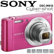 【攝界】送16G+副電+相機包 SONY DSC-W810 W810 數位相機 隨身機 公司貨 黑/粉