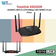 Totolink X5000R AX1800 WiFi 6 Gigabit Wireless WiFi Router For UniFi, Maxls Fiber, Time Fibre