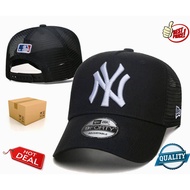 Topi Adult New York Yankees Baseball Cap Men Women MLB 9FORTY Mesh Trucker Hat Golf Caps Embroidery 