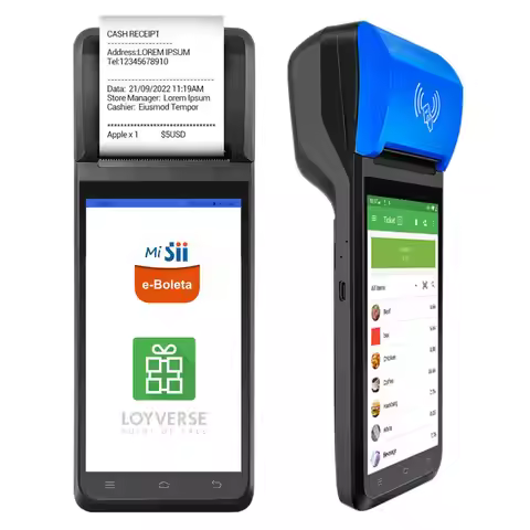 FYJ F1-55s Electronic Payment Terminal Pos Machine Touch Screen Android Pos Terminal with 90mm/s Pri