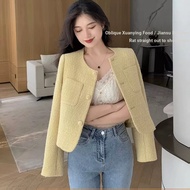 [Hi Girl] French chic Fragrance Jacket Spring Autumn High-End Short Style Celebrity Temperament Topf