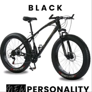 sepeda gunung 26" XVCM JAGUAR ORIGINAL FAT BIKE (sepeda BAN BESAR) - merah