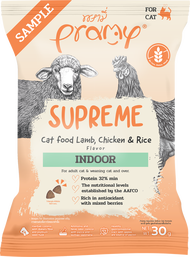 [ของสมนาคุณ] ตัวอย่างอาหารเม็ดแมว Pramy Supreme ขนาด 30-40g
