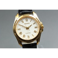 1990 [Near MINT] Seiko Caster 5J21-0A20 Gold Roman 38mm Automatic Qz Men's Watch