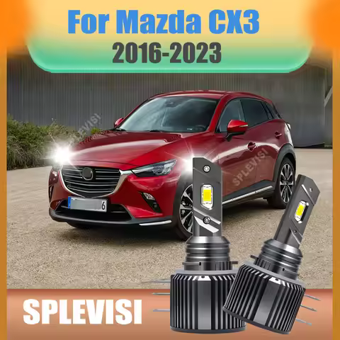1 Pair Canbus H15 LED High Beam/DRL Day Running Light Canbus Fit For Mazda 6 GJ CX3 CX-5 GH KE Repla