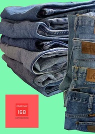 กางเกงยีนส์ชาย กางเกงยีนส์ผู้ชาย rangler ลี ลีวาย CK-K Amer- Eag. Urba. Oldn. jeans for men แบรนด์เนมUSA อื่นๆ มือสอง คุณภาพดี สวมใส่สบาย คุ้มค่าราคา ถูกชัวร