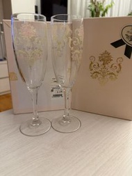 Laura Ashley 香檳杯一對