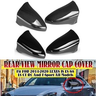 Pair Rearview Mirror Cover Wing Side Mirror Cap For Lexus IS200 IS250 IS300 IS350 2014-2020 M Style 