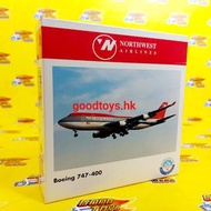 全新 HERPA WINGS 1/500 BOEING 波音 747-400 飛機 NORTHWEST AIRLINES 西北航空