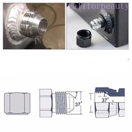 FALLFORBEAUTY Silver Male Aluminium Weld, Aluminum AN4-AN20 Straight Male Weld Fitting Adapter, Silv