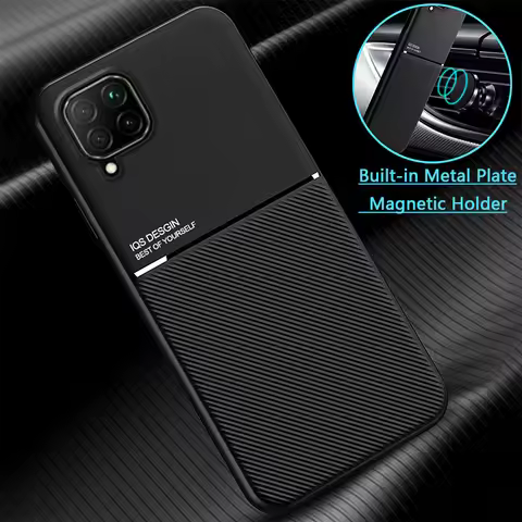 For Samsung Galaxy A22 5G Case Magnetic Holder Leather Plate Phone Case For Samsung A22S A22 S A 22S