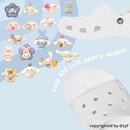 💜[SG] Fast Shipping - Cinnamoroll Jibbits / Jibbits Charm for Crocs Sandals / Cute Sanrio Jibbit / C