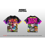 Imprint Customs - Graffty Aircool Shirt 3D Printed Polyester Breathable Quick Dry Unisex Summer Top