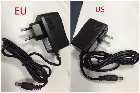 12V 1A EU / US Power Adapter AC-DC Adapter Input: 100~240V 50/60Hz, 0.5A max. Output: 12V, 1A
