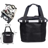 Folding Bike Basket Clip Bicycle Basket Aluminum Alloy Front Bag Mountain Bike Accessories Folding B